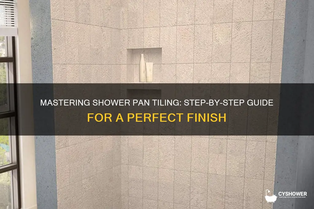 how to tile shower pan