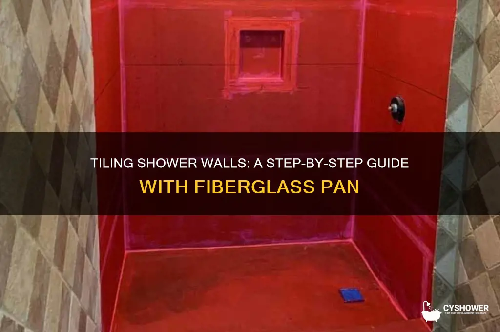 how to tile shower walls with fiberglass pan