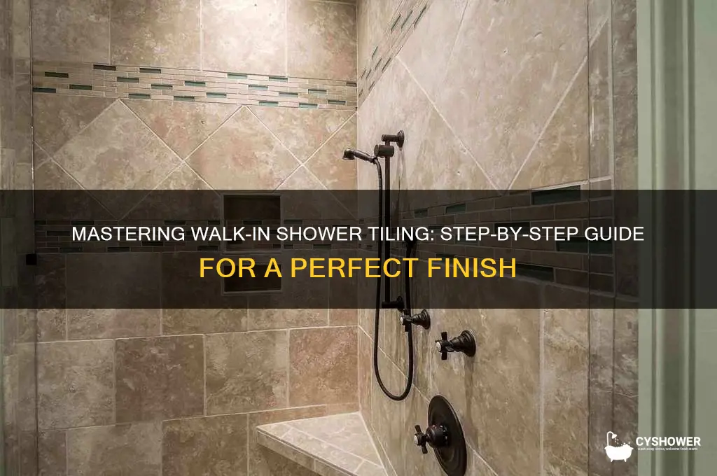 how to tile walk in shower