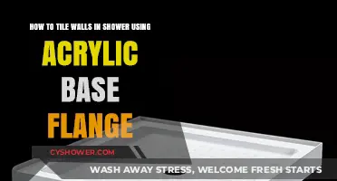 Tiling Shower Walls: Acrylic Base Flange Installation Guide