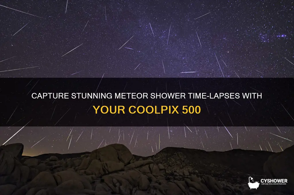 how to time lapse meteor shower coolpix 500