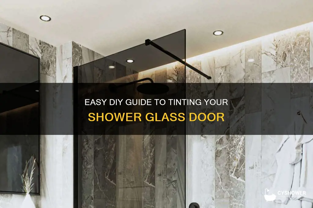 how to tint shower glass door
