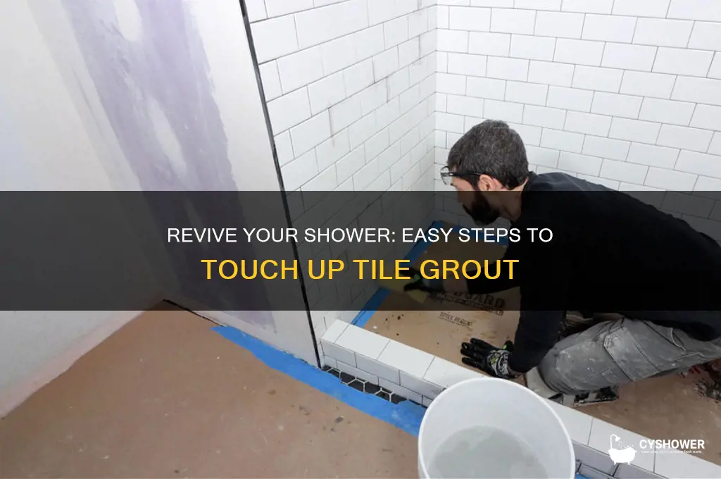 how to touch up shower tile grout