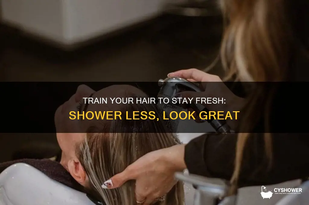 how to train your hair to shower less