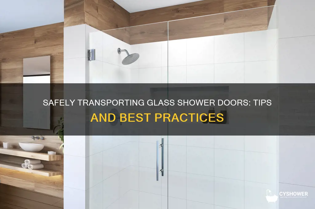 how to transport glass shower doors