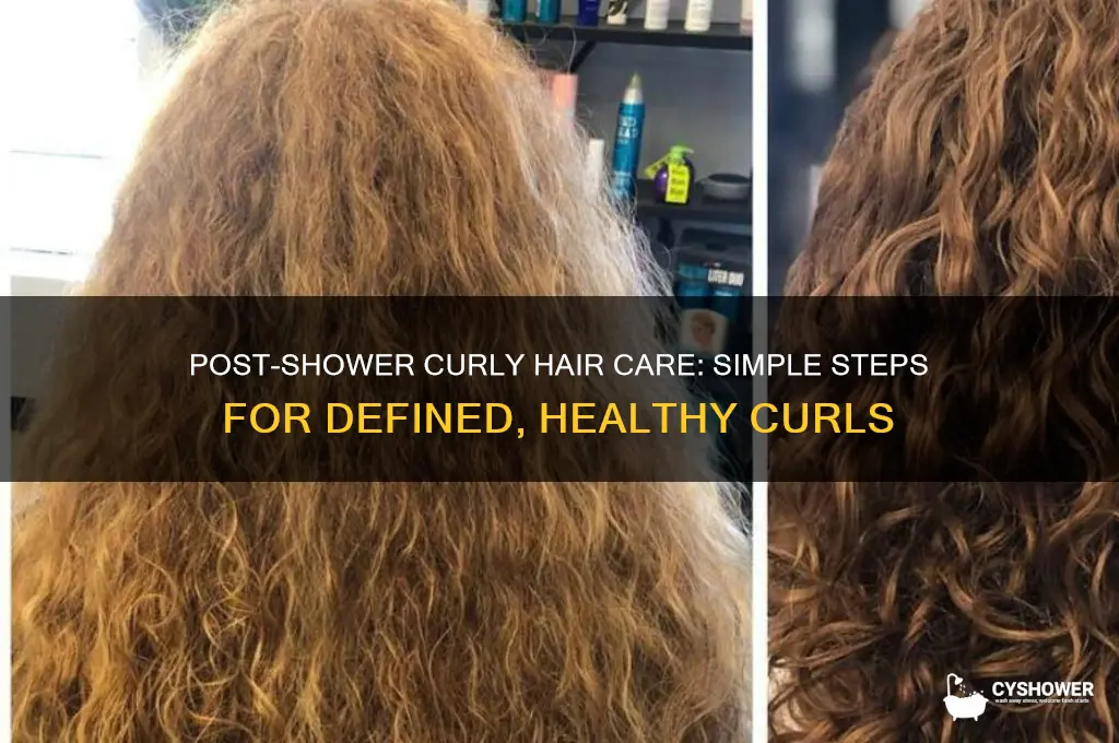 how to treat curly hair after a shower