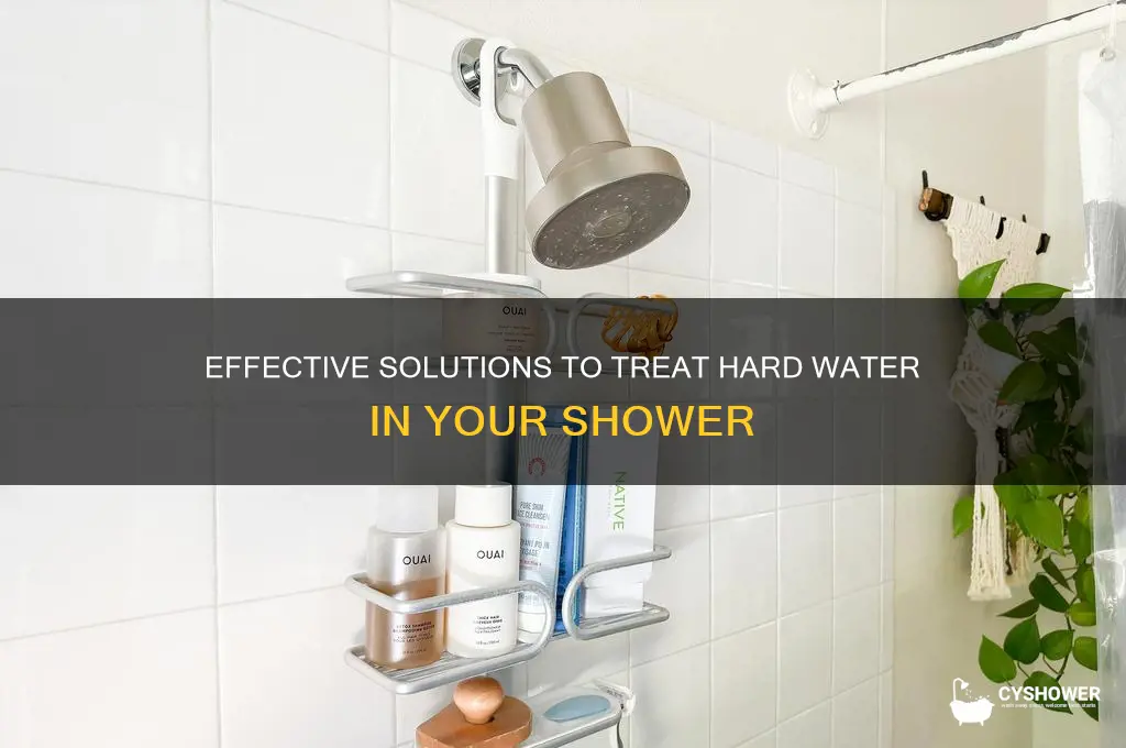 how to treat hard water in shower