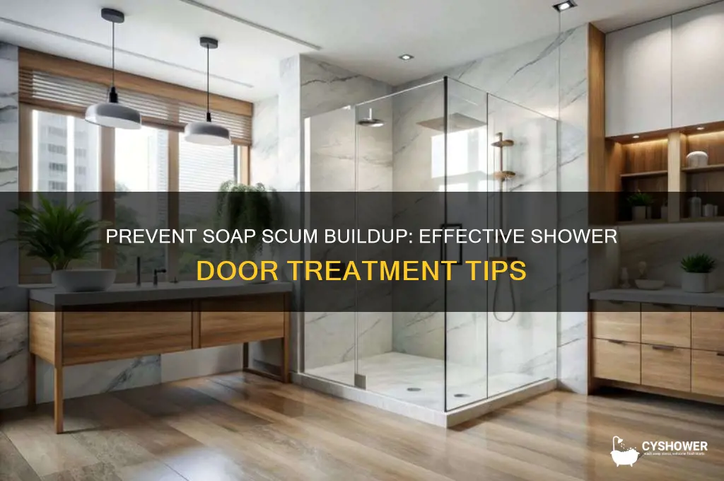 how to treat shower doors to stop soap scum