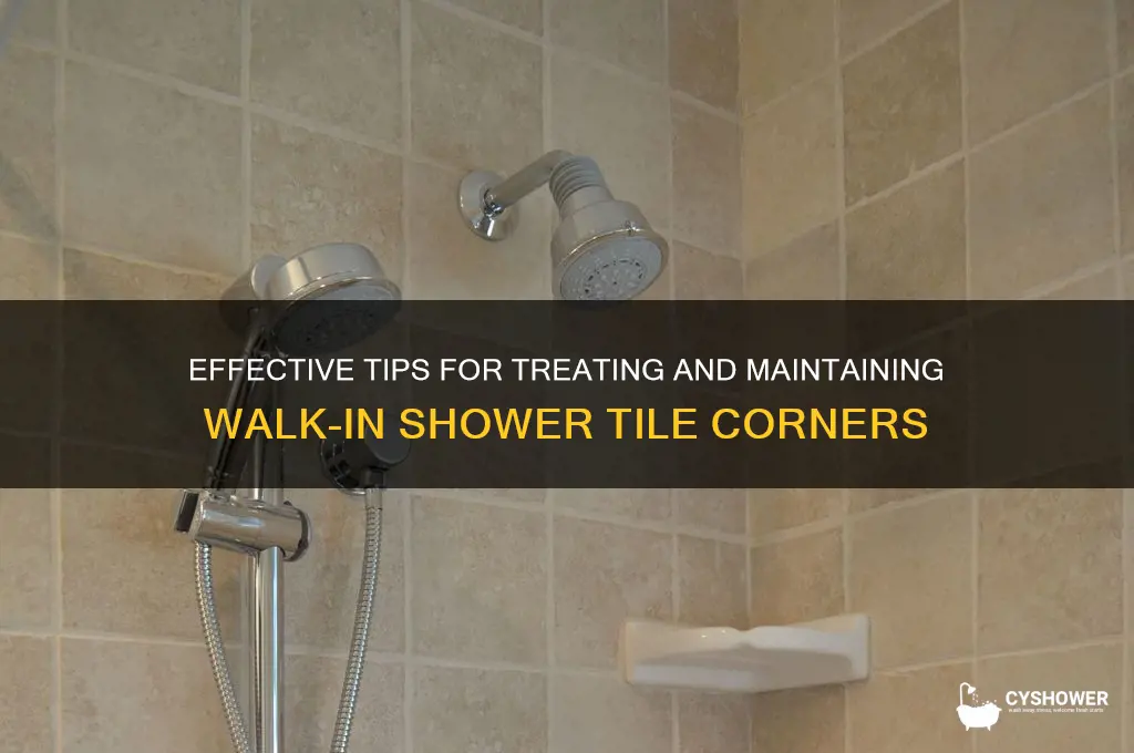 how to treat walk in shower tile corners