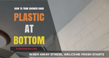 Easy DIY Guide: Trimming Shower Door Bottom Plastic for a Perfect Fit