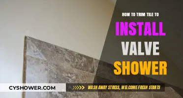 Mastering Shower Valve Installation: Trimming Tile Like a Pro