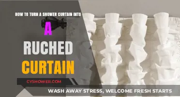 Transform Your Shower Curtain: DIY Ruched Window Treatment Guide
