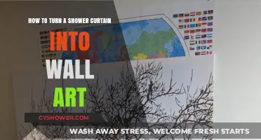 Transform Your Shower Curtain into Stunning DIY Wall Art