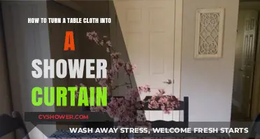 Creative DIY: Transforming a Tablecloth into a Stylish Shower Curtain