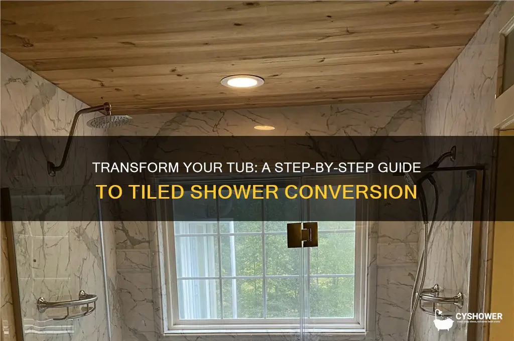 how to turn a tub into a tiled shower