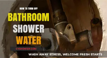 Quick Guide: Turning Off Your Bathroom Shower Water Easily