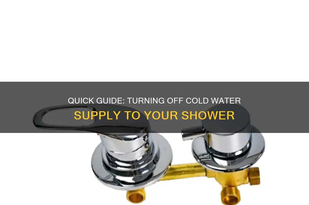 how to turn off cold water to shower
