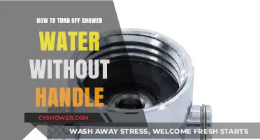 Quick Fix: Turning Off Shower Water Without a Handle