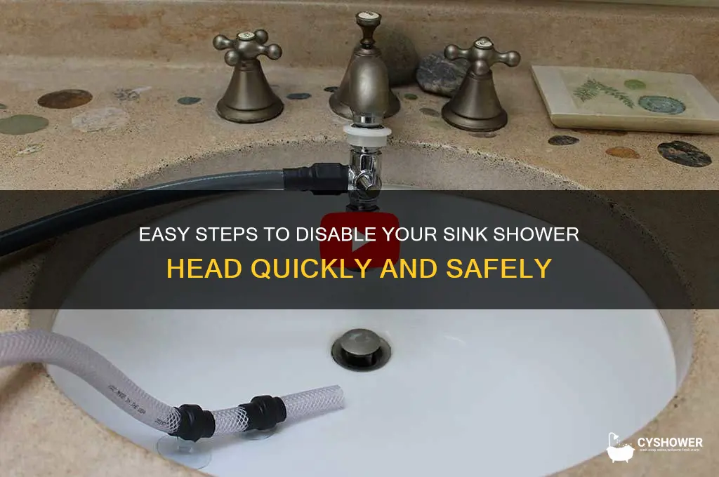 how to turn off sink shower head