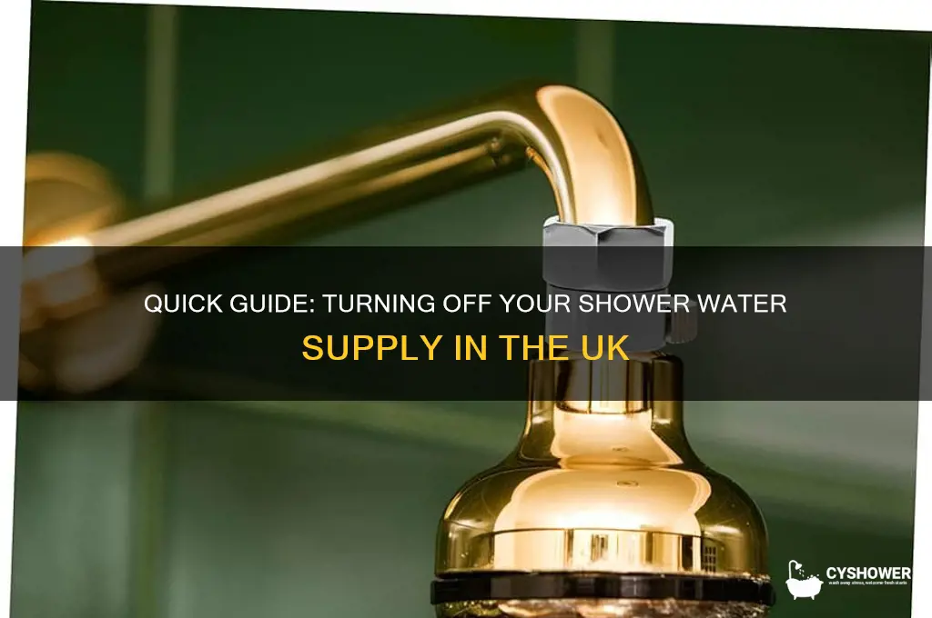 how to turn off water supply to shower uk