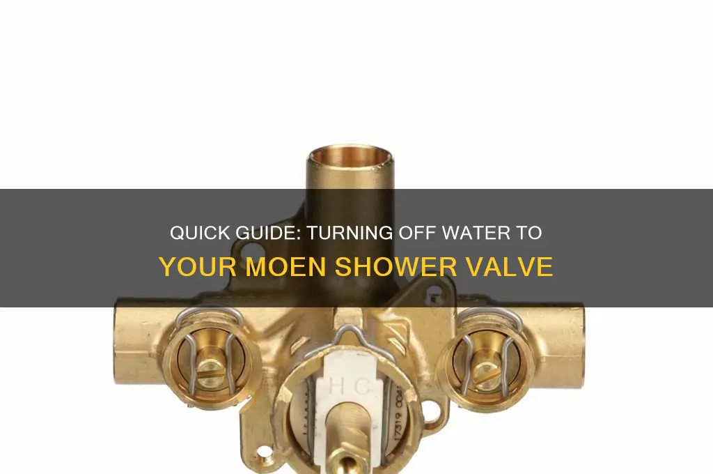 how to turn off water to shower moen
