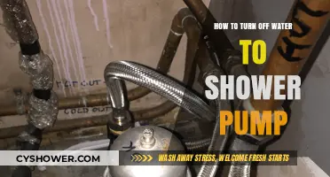Quick Guide: Turning Off Water Supply to Your Shower Pump
