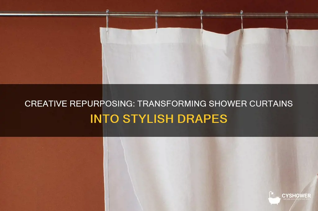 how to turn shower curtains into drapes