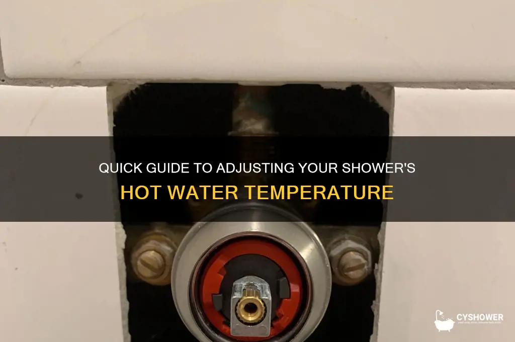 how to turn up hot water in shower