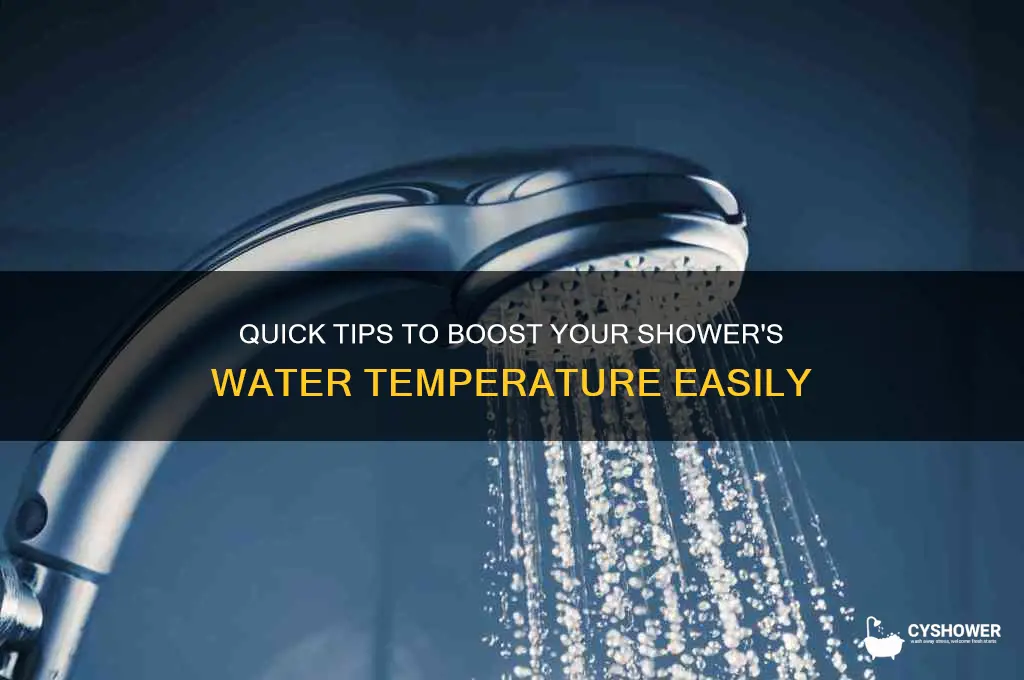 how to turn up water heat in shower
