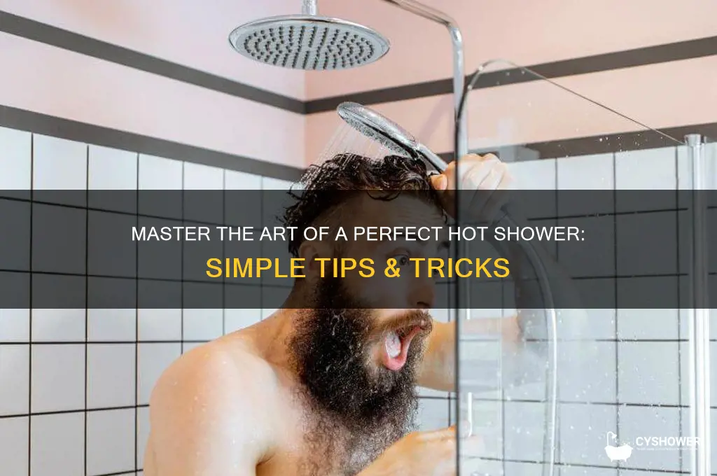 how to turn water to hit in shower