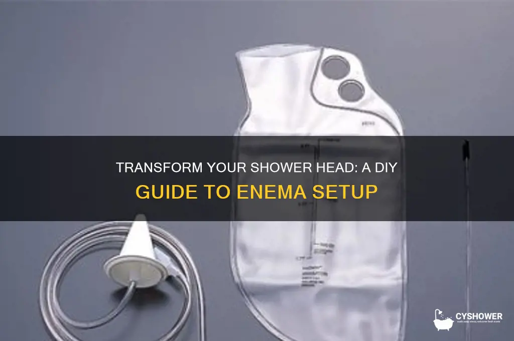 how to turn your shower head into an enema