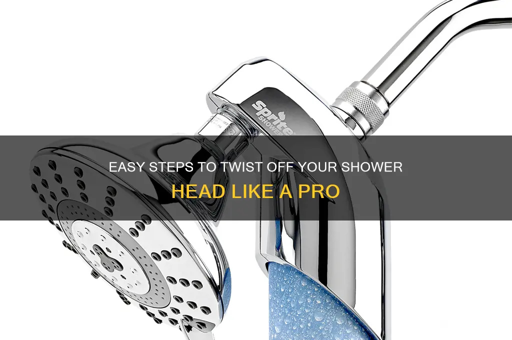 how to twist off shower head