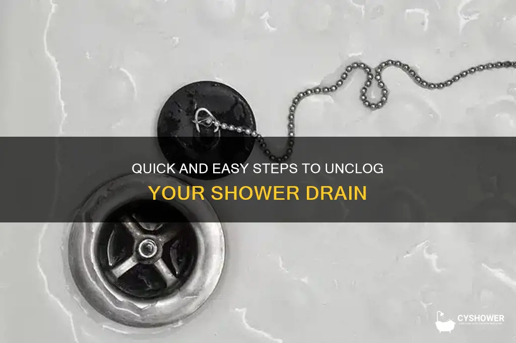 how to ubclog shower drain