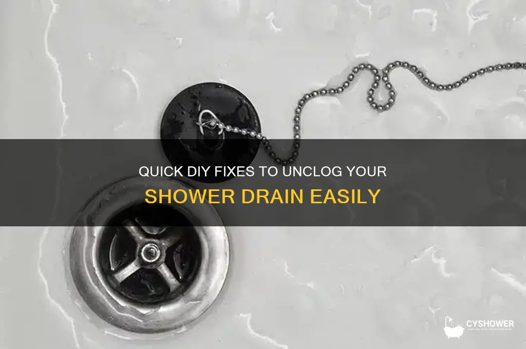 how to un clog a shower drain