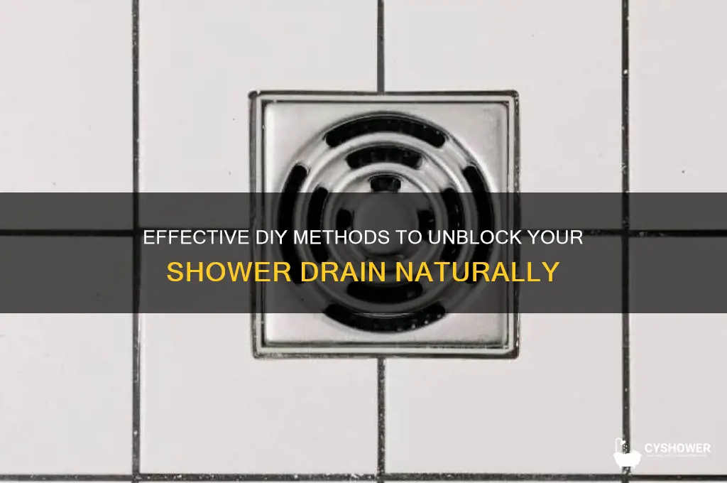 how to unblock a shower drain without chemicals