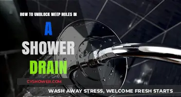 Unclogging Shower Drain Weep Holes: A Step-by-Step Guide to Clear Blockages
