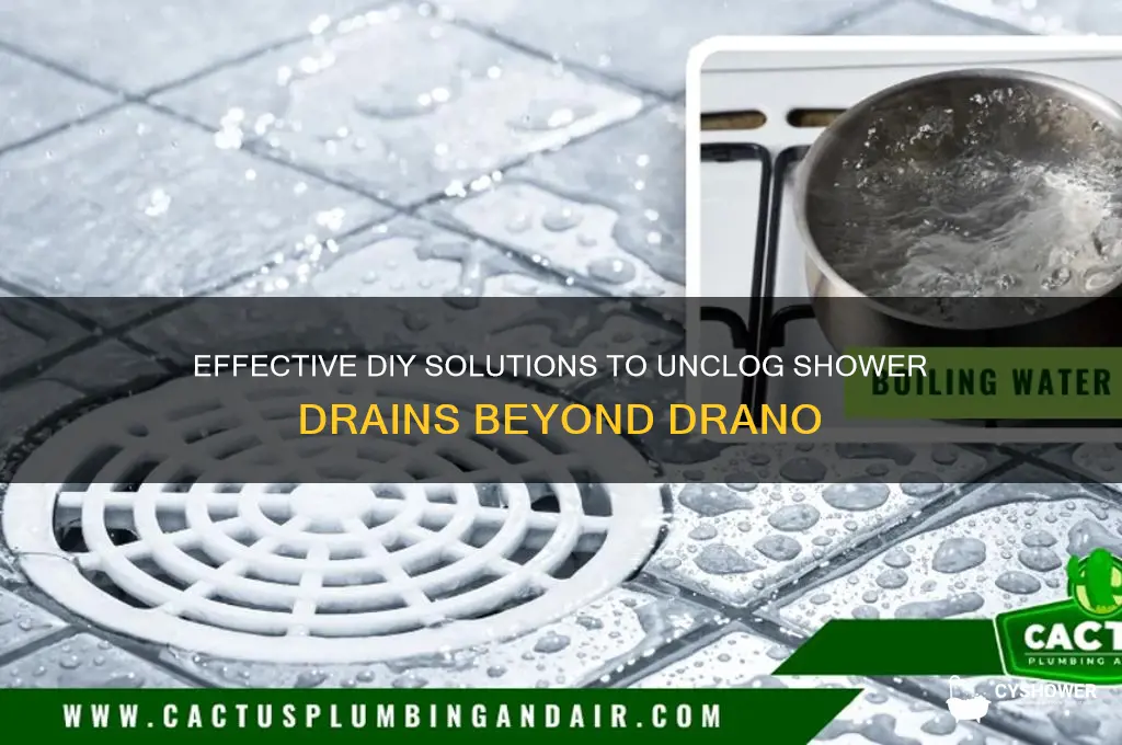 how to unclog a shower drain when drano doesn