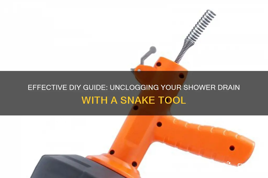 how to unclog a shower drain with snake