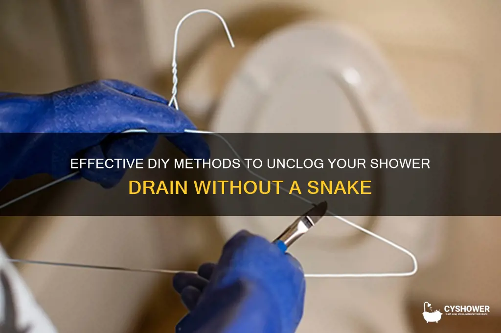 how to unclog a shower drain without a snake