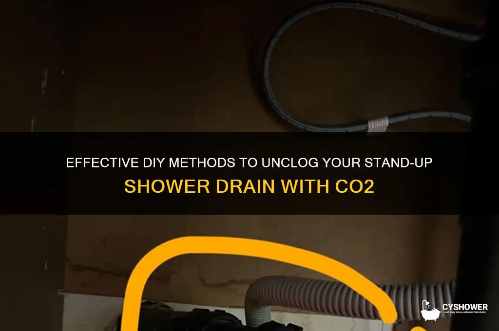how to unclog a stand up shower drain co2