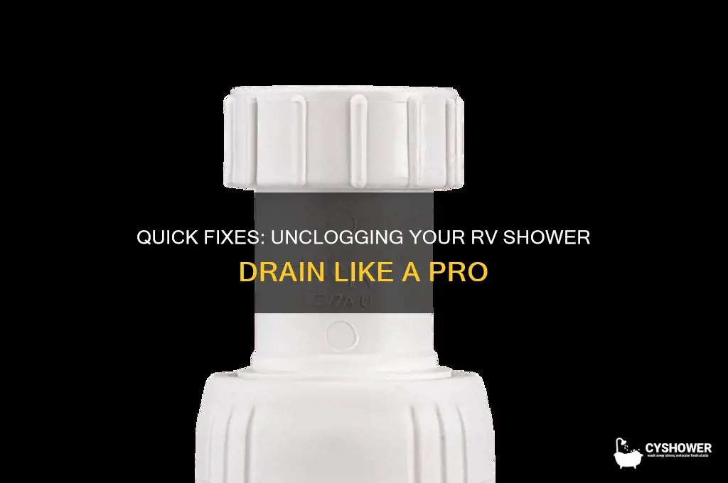 how to unclog an rv shower drain