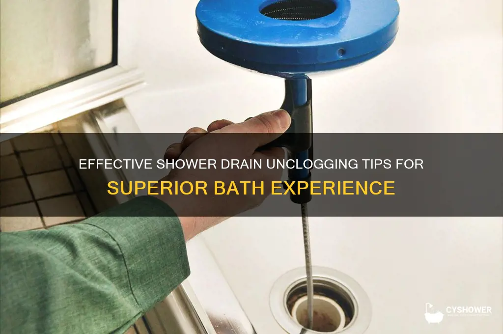 how to unclog drain in shower superior bath and shower