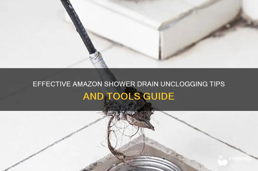 how to unclog drain shower amazon