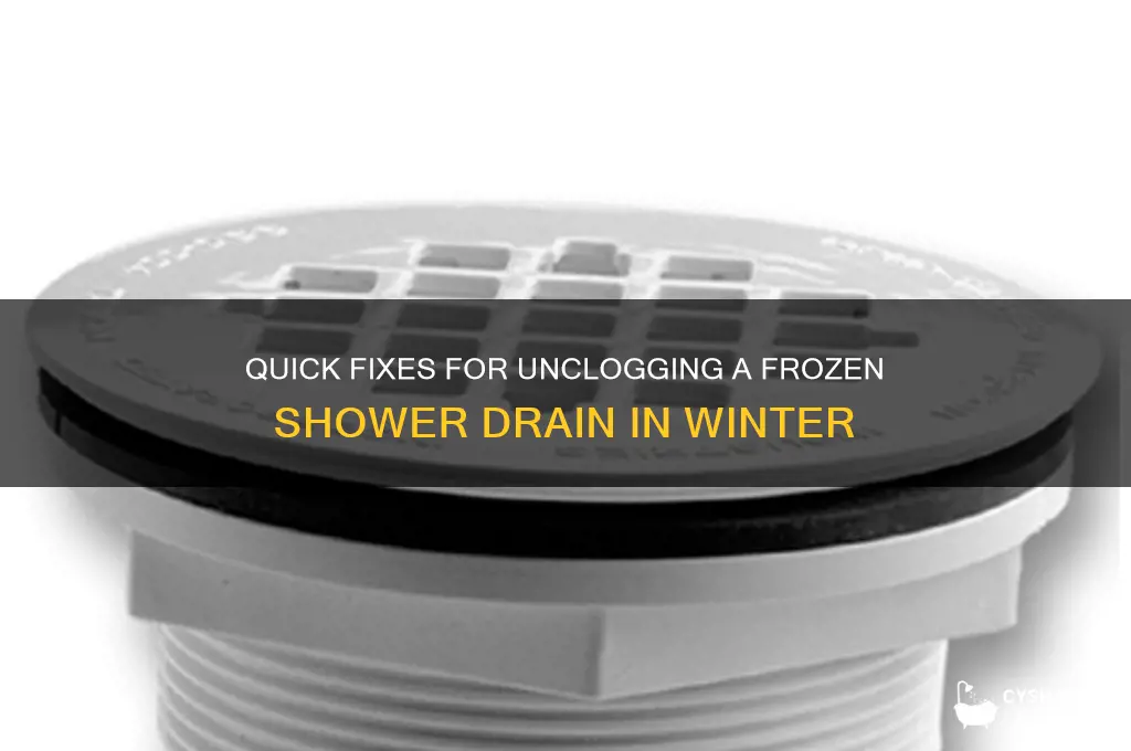 how to unclog frozen shower drain