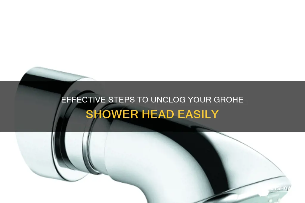 how to unclog grohe shower head