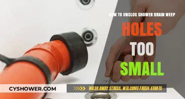 Effective Solutions for Unclogging Shower Drain Weep Holes Too Small