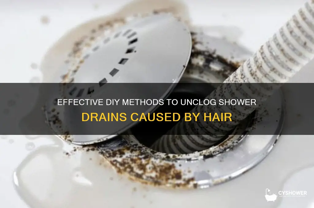how to unclog shower drain with hair