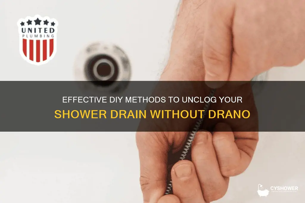 how to unclog shower drain without drano