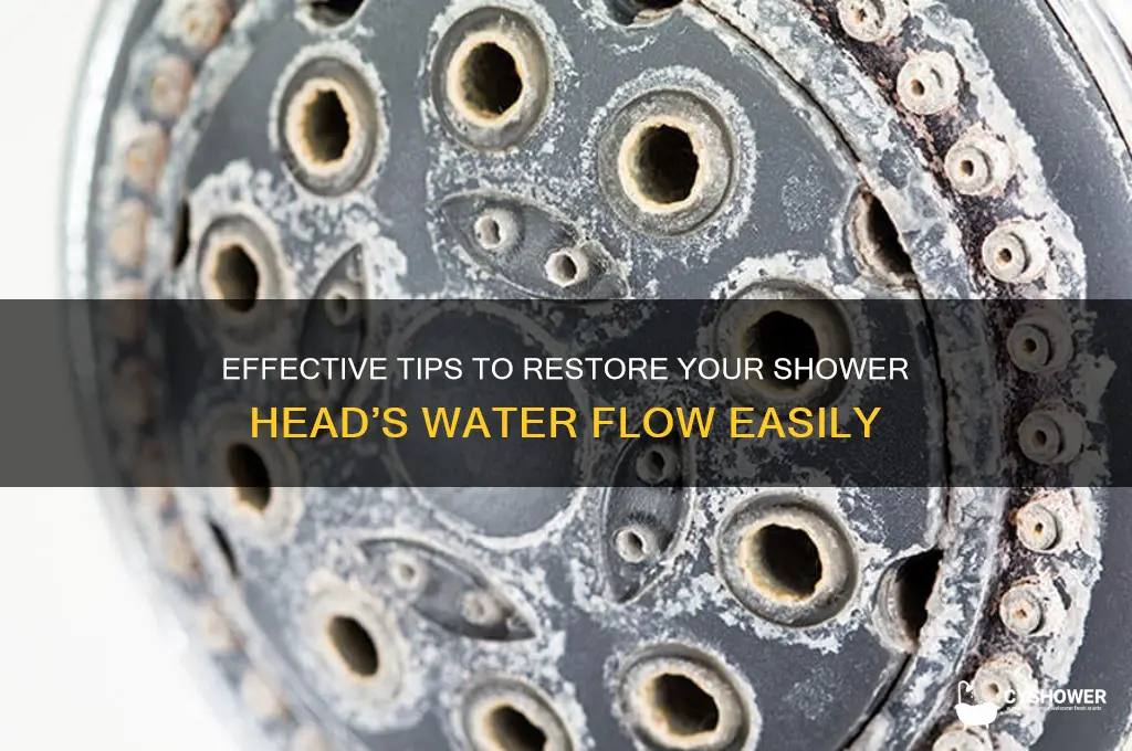 how to unclog shower head flow