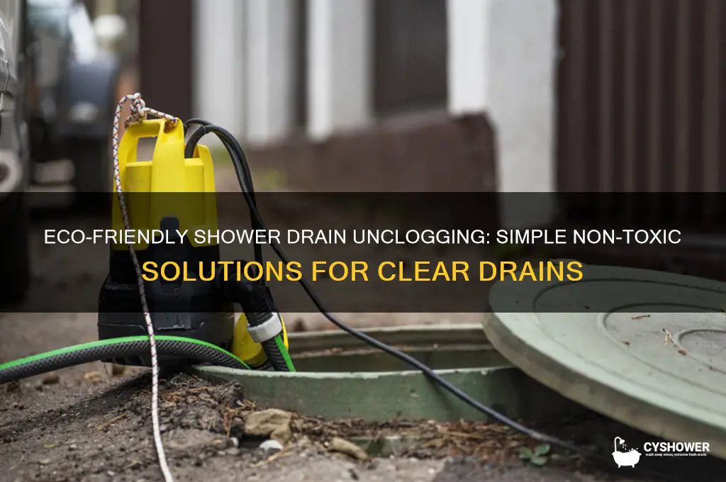 how to unclog your shower drain non toxic